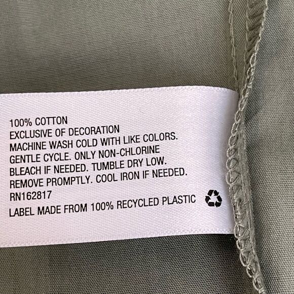 Haven Hearts Olive Green Button-Up Oversized Maxi Dress - Picture 9 of 9